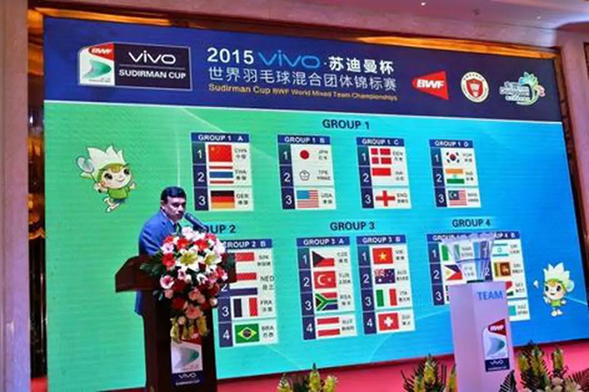 Drawing Piala Sudirman 2015 Indonesia Berada di Grup 'Neraka' (ud