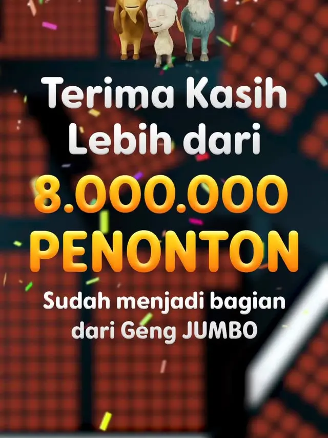 Film Jumbo tembus 8 jutaan penonton. (Foto: Dok. Instagram @jumbofilm_id)