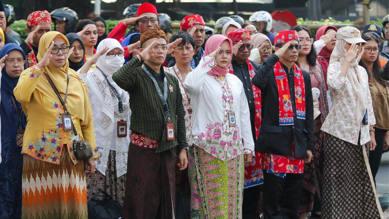 Upacara Sumpah Pemuda di Museum Sumpah Pemuda