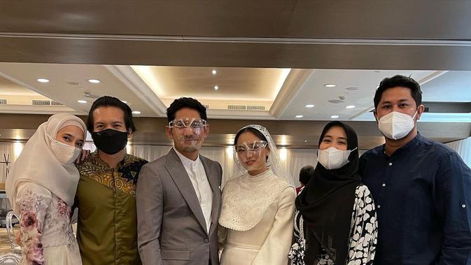 Momen Pernikahan Ibnu Jamil dan Ririn Ekawati. (Sumber: Instagram.com/dimasseto_1)