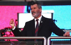 Tokoh lainnya adalah Roy Keane. Menurutnya, Liga Super Eropa hanya bergantung kepada uang dan keserakahan dan berharap FIFA dapat menghentikannya. (AFP/Nick Potts/Pool)