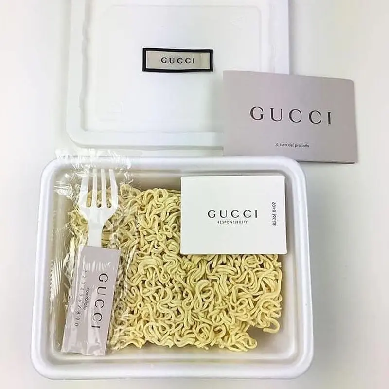 Mie Instan Merek Gucci