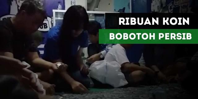 VIDEO: Puluhan Ribu Uang Koin dari Bobotoh Persib untuk Bayar Sanksi PSSI