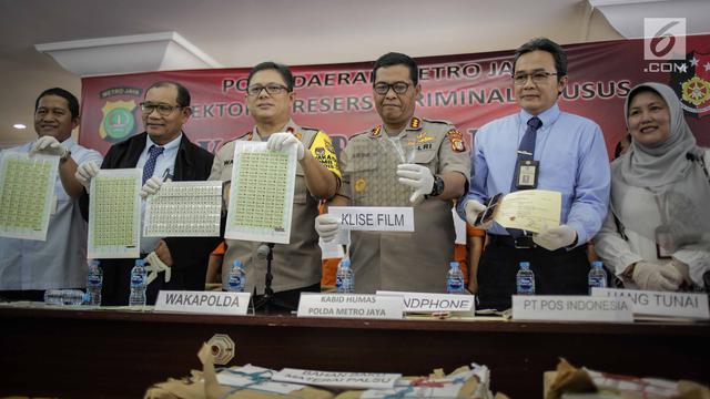 Polda Metro Jaya Ciduk 9 Tersangka Pemalsuan Materai
