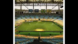 Stadion Maracana, stadion kebanggan kota Rio de Janeiro. Stadion ini akan menjadi tempat berlaga konstentan Piala Dunia 2014 (AFP PHOTO / VOISHMEL)