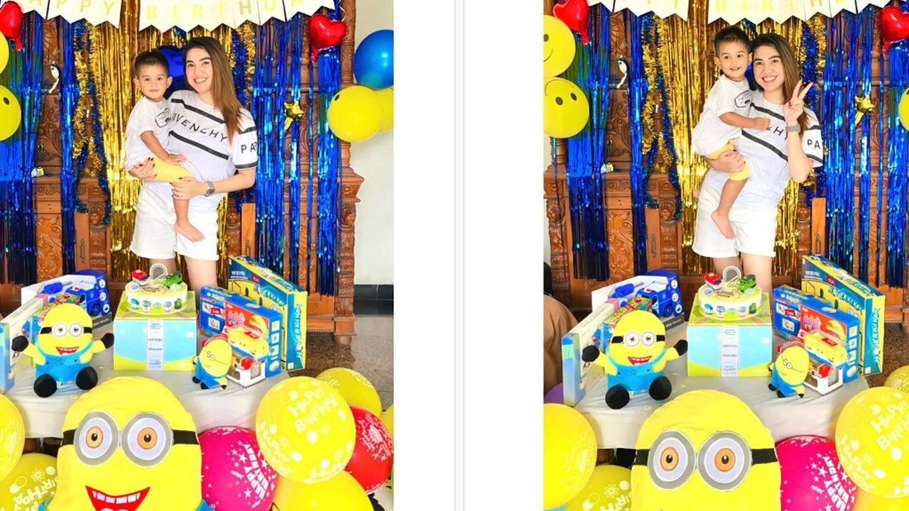 Raya Kitty dan Abqari Al Tariq Zia (Foto: Instagram/rayanurfitrird)