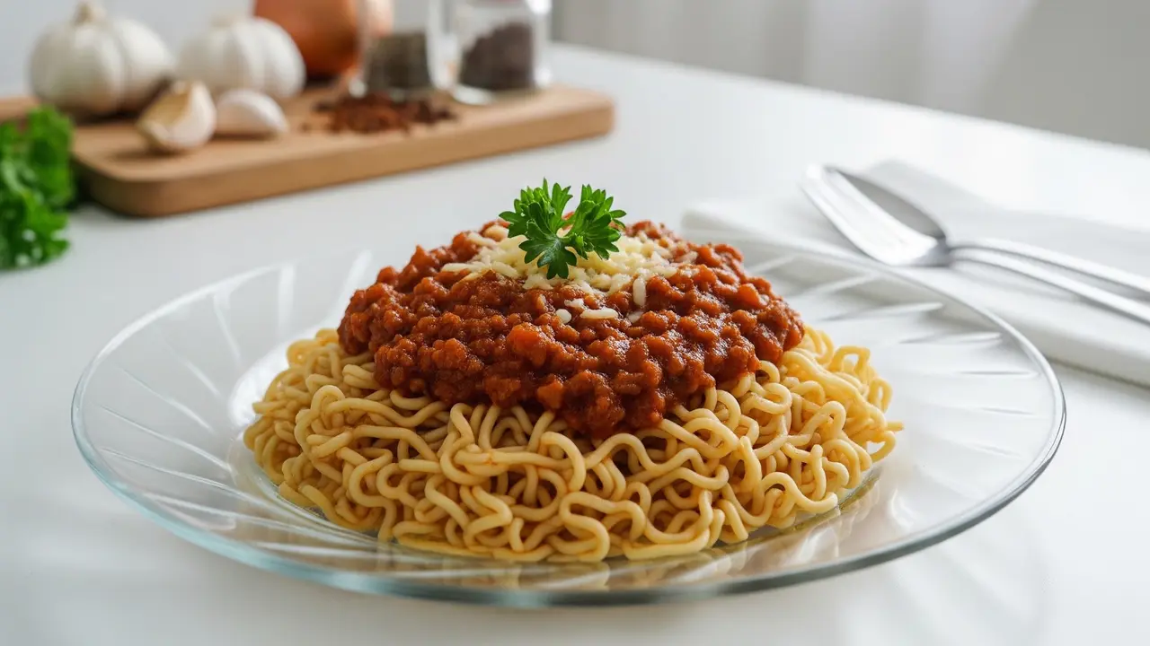 Resep Mi Instan Saus Bolognese