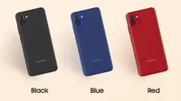 Tampilan Samsung Galaxy A03 yang diam-diam baru saja diperkenalkan. (Foto: Samsung)