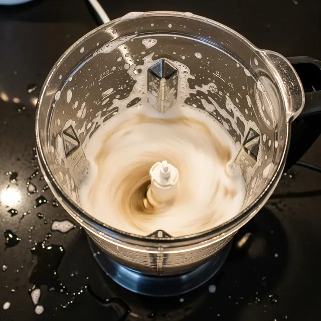 Gambar blender berminyak (Image by Gemini AI)