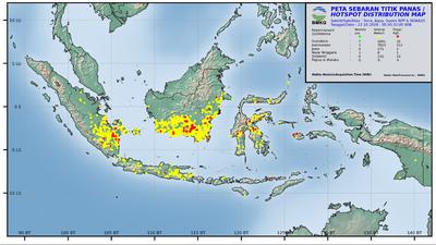 Titik Api Karhutla di 6 Provinsi per 22 Oktober, Ini Sebarannya