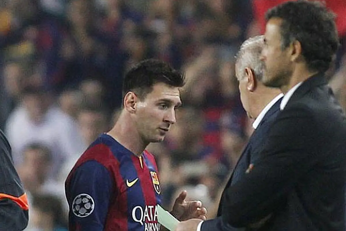Messi dan Luis Enrique