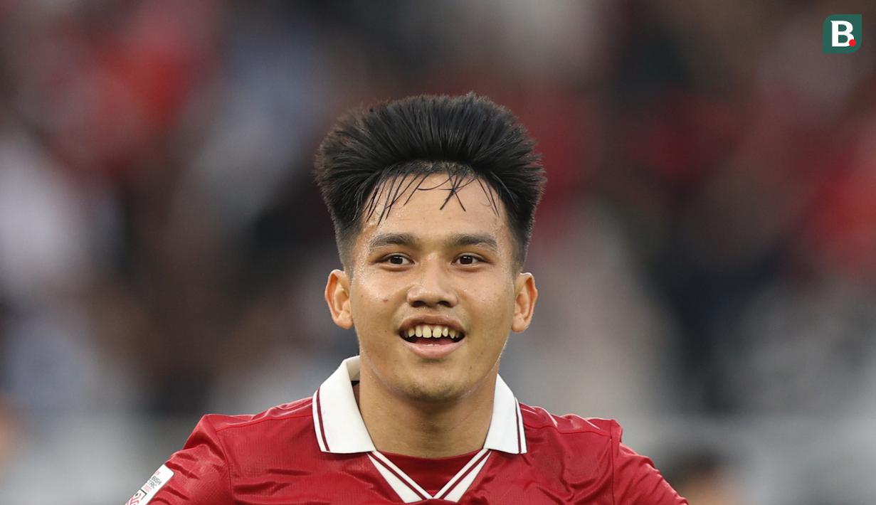 <p>Selebrasi pemain Timnas Indonesia, Witan Sulaiman setelah menjebol gawang Kamboja dalam laga Grup A Piala AFF 2022 antara Timnas Indonesia melawan Timnas Kamboja yang berlangsung di Stadion Utama Gelora Bung Karno (SUGBK), Jumat (23/12/2022). (Bola.com/Bagaskara Lazuardi)</p>
