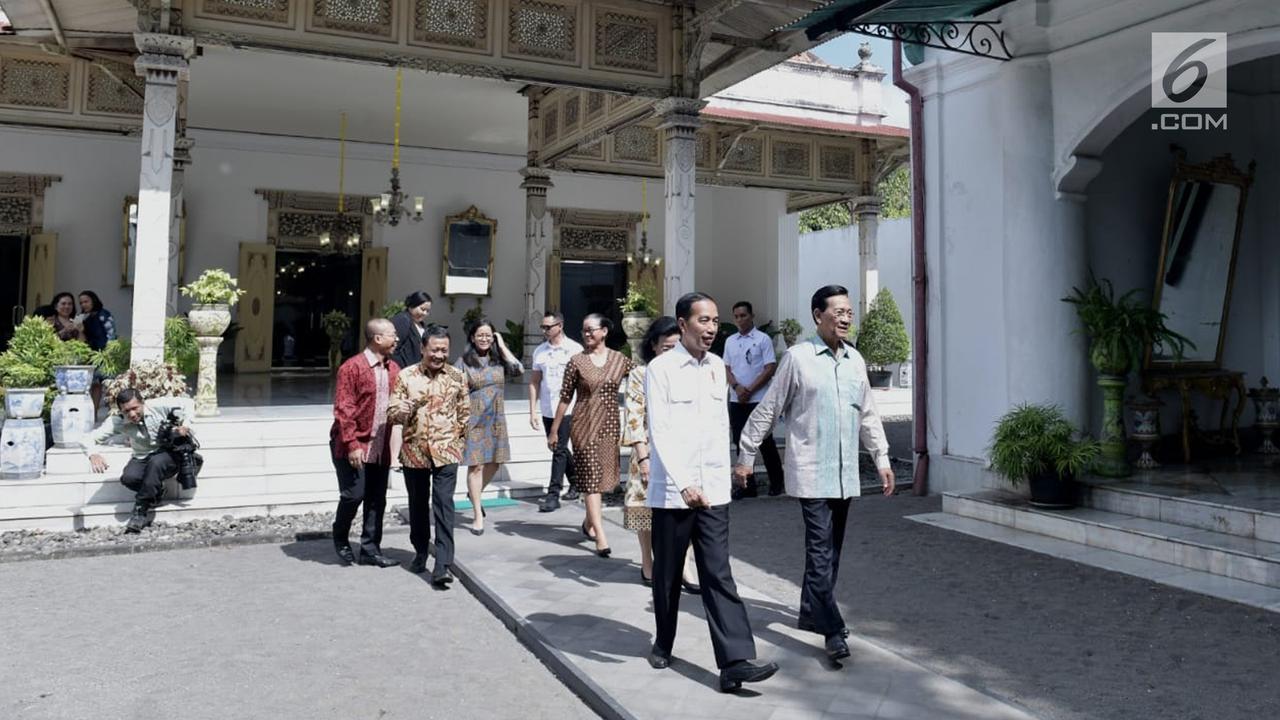 Jokowi Silaturahmi ke Keraton Jogja