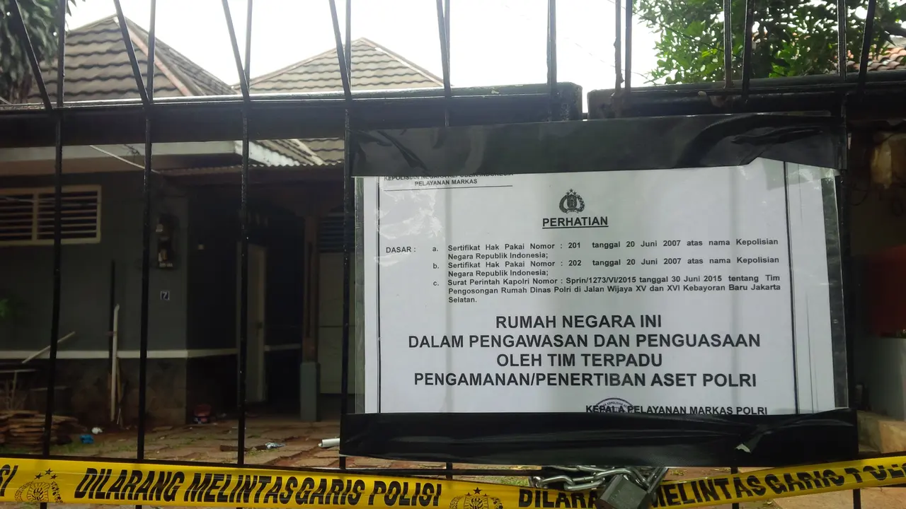 Penertiban rumah dinas Polri
