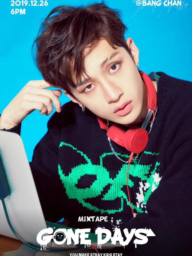 Bang Chan Stray Kids. (JYP Entertainment via Soompi)