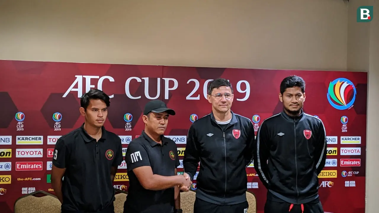 Konferensi Pers PSM Vs Kaya-Iloilo pada Grup H Piala AFC 2019.