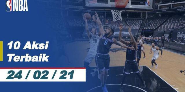 VIDEO: 10 Aksi Terbaik NBA 24 Februari 2021, Tembakan Tiga Angka Dramatis Luca Doncic