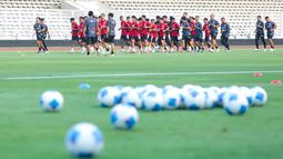 Tim berjulukan Garuda Muda itu menggelar pemusatan latihan di Jakarta pada 2-14 Oktober 2025. (Bola.com/M Iqbal Ichsan)