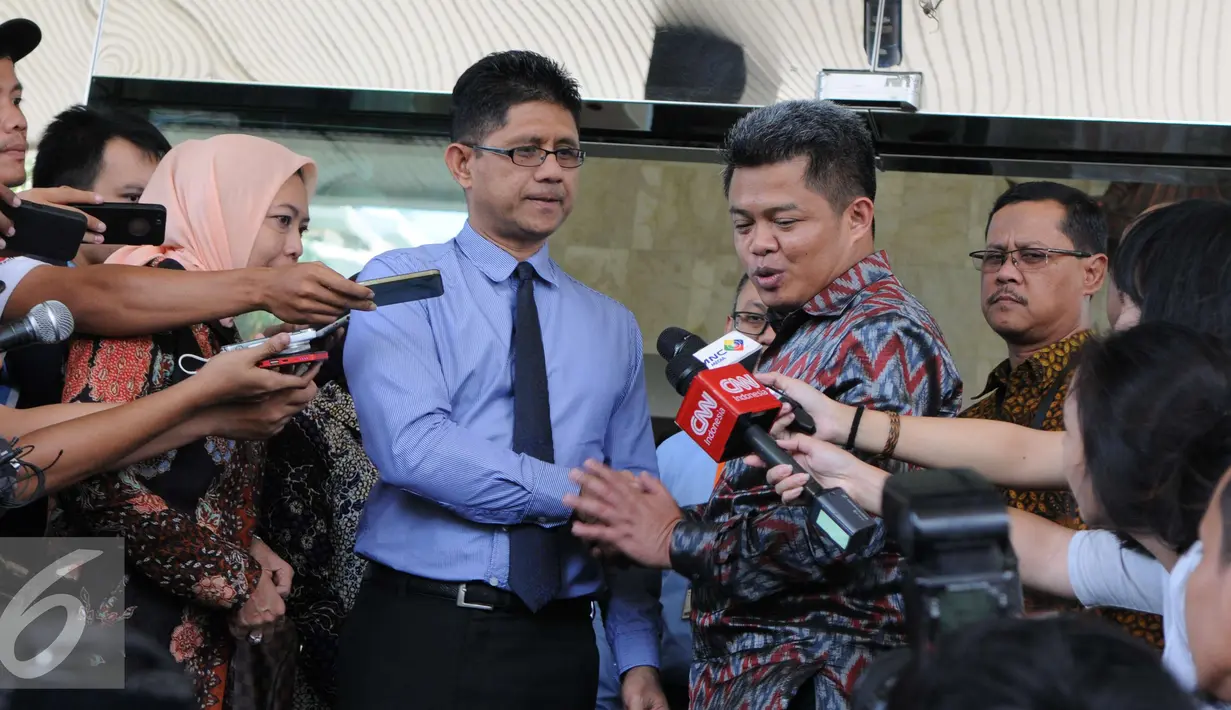 Pertemuan antara KPPU dengan KPK untuk bekerjasama menangani korupsi dalam persaingan usaha yang tidak sehat di sektor swasta, Jakarta, Selasa (20/12). (Liputan6.com/Helmi Afandi)
