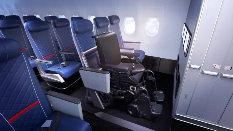 Lebih Inklusif, Delta Air Lines Luncurkan Kursi Konvertibel Khusus Pengguna Kursi Roda untuk Kelas Ekonomi