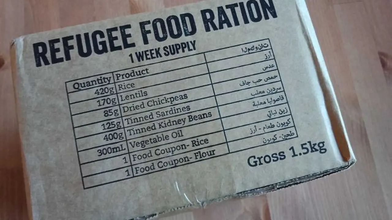 Paket yang juga sama diterima oleh para pengungsi untuk pasokan makanan mereka selama sepekan. (Istimewa)