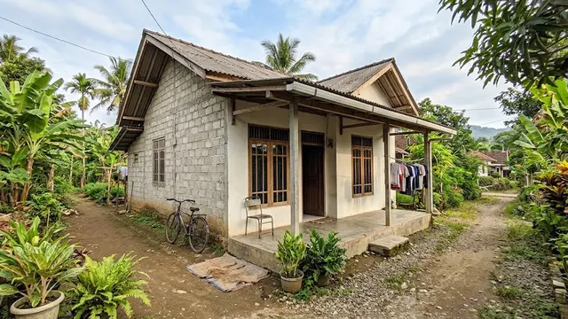 Model Rumah Desa Low Budget untuk Lahan 6×12 Meter