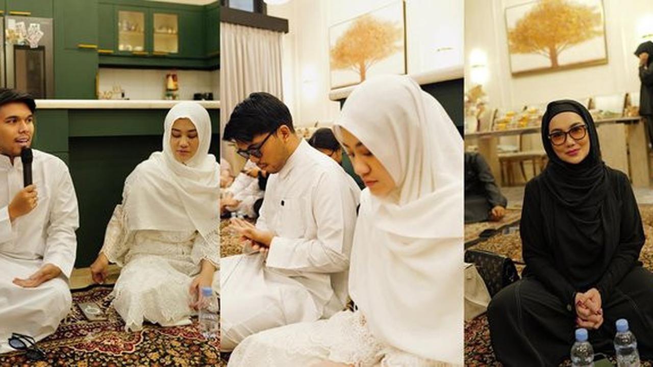 8 Potret Thariq Halilintar & Aaliyah Massaid Gelar Pengajian, Reza Artamevia Turut Hadi