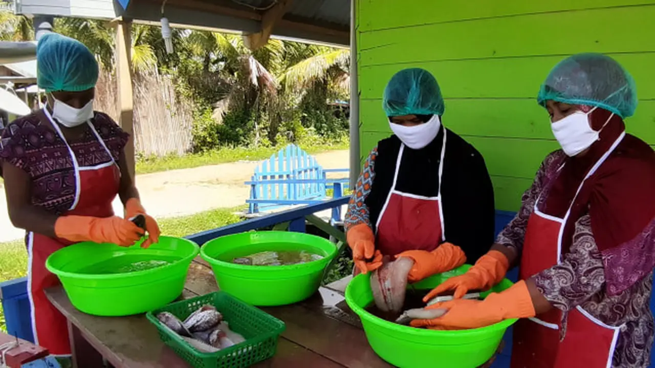 Rumah Albumin Merauke, Papua selatan memproduksi albumin berkualitas dengan ikan gabus pilihan. (Foto: Liputan6.com/Katharina Janur)