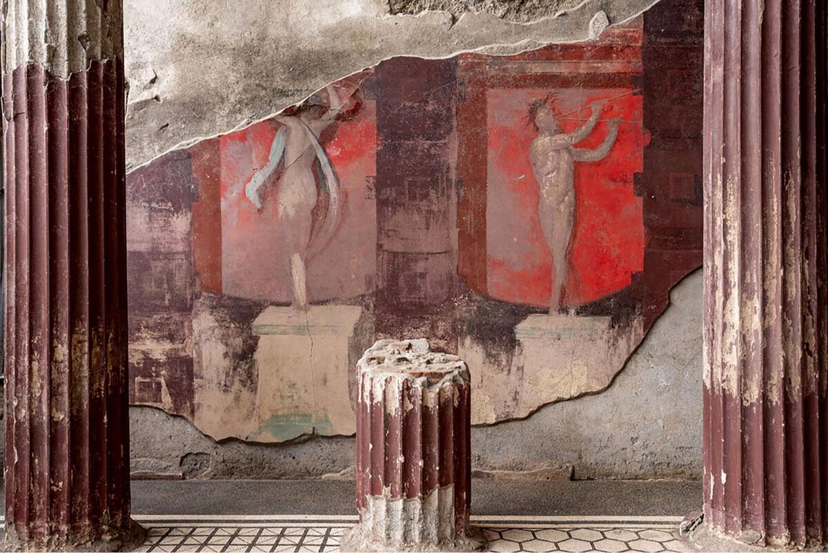 Penemuan lukisan dinding langka di Pompeii