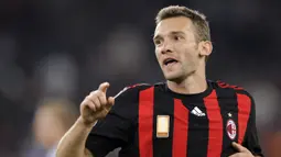 Andriy Shevchenko - Pemain asal Ukraina ini menjadi salah satu striker ikonik Serie A pada akhir 90-an. Shevchenko bergabung dengan AC Milan pada 1999 dan langsung menjadi top scorer Serie A musim itu. (AFP/Fabrice Coffrini)