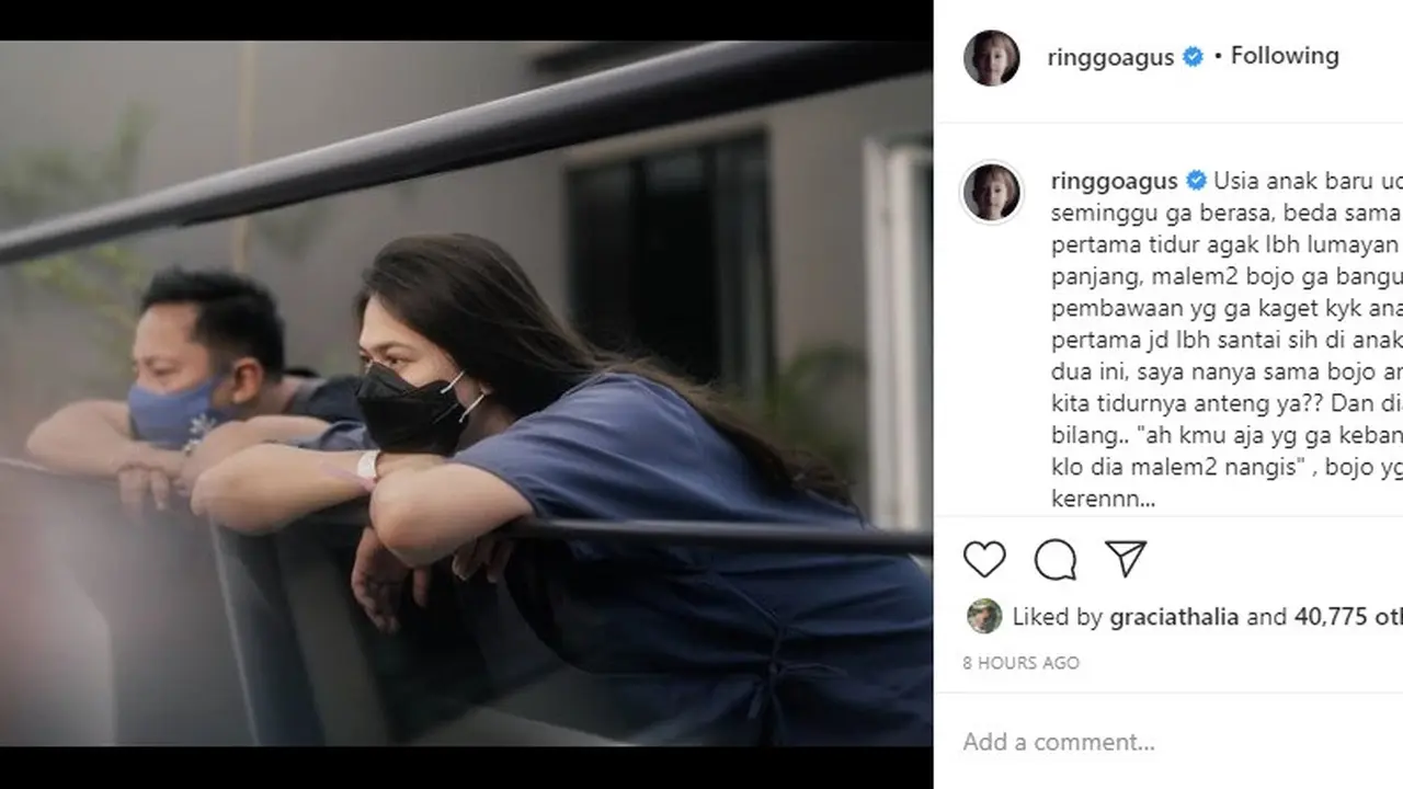 Ringgo Agus Rahman Ceritakan Pengalaman Kembali Jaga Bayi di Rumah ...