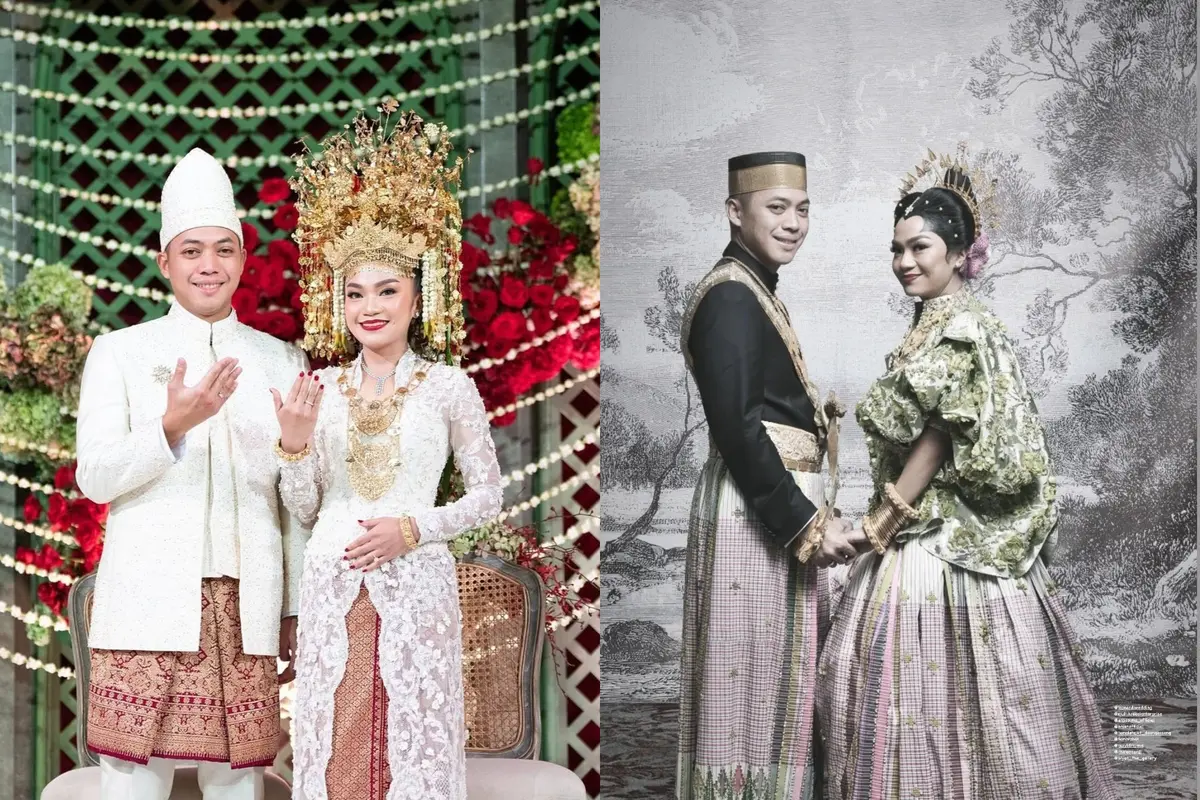 Megahnya Busana Pernikahan Rasyid Rajasa dan Tamara Kalla, Berbalut Adat Palembang dan Bugis yang Kental