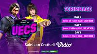 Link Live Streaming UECS Series Season 6 di Vidio Pekan Keempat, 28-30 Maret 2022. (Sumber : dok. vidio.com)