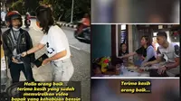 Tangis haru bapak dorong motor yang viral dapat donasi dari netizen. (TikTok/pratiwi_noviyanthi_real)