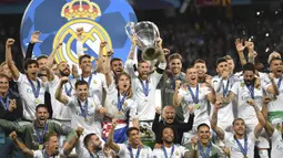 Real Madrid (13 kali juara) - Real Madrid adalah klub sepak bola yang paling banyak memenangkan kali Liga Champions sampai saat ini. Tahun juara: 1956, 1957, 1958, 1959, 1960, 1966, 1998, 2000, 2002, 2014, 2016, 2017, 2018. (AFP/Paul Ellis)