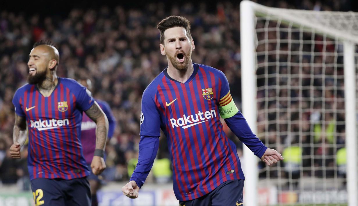 1. Lionel Messi (Barcelona) - 29 Gol (4 Penalti). (AP/Emilio Morenatti)