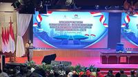 Komisioner KPU RI Betty Epsiloon Idroos menyampaikan pihaknya telah menyiapkan 3 hotel bintang lima jelang pelantikan&nbsp;calon anggota DPR RI periode 2024-2029 pada Selasa 1 Oktober 2024. (Liputan6.com/Nanda Perdana Putra)