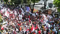Antusiasme Ratusan Ribu Relawan saat Dampingi Ganjar-Mahfud Daftar ke KPU