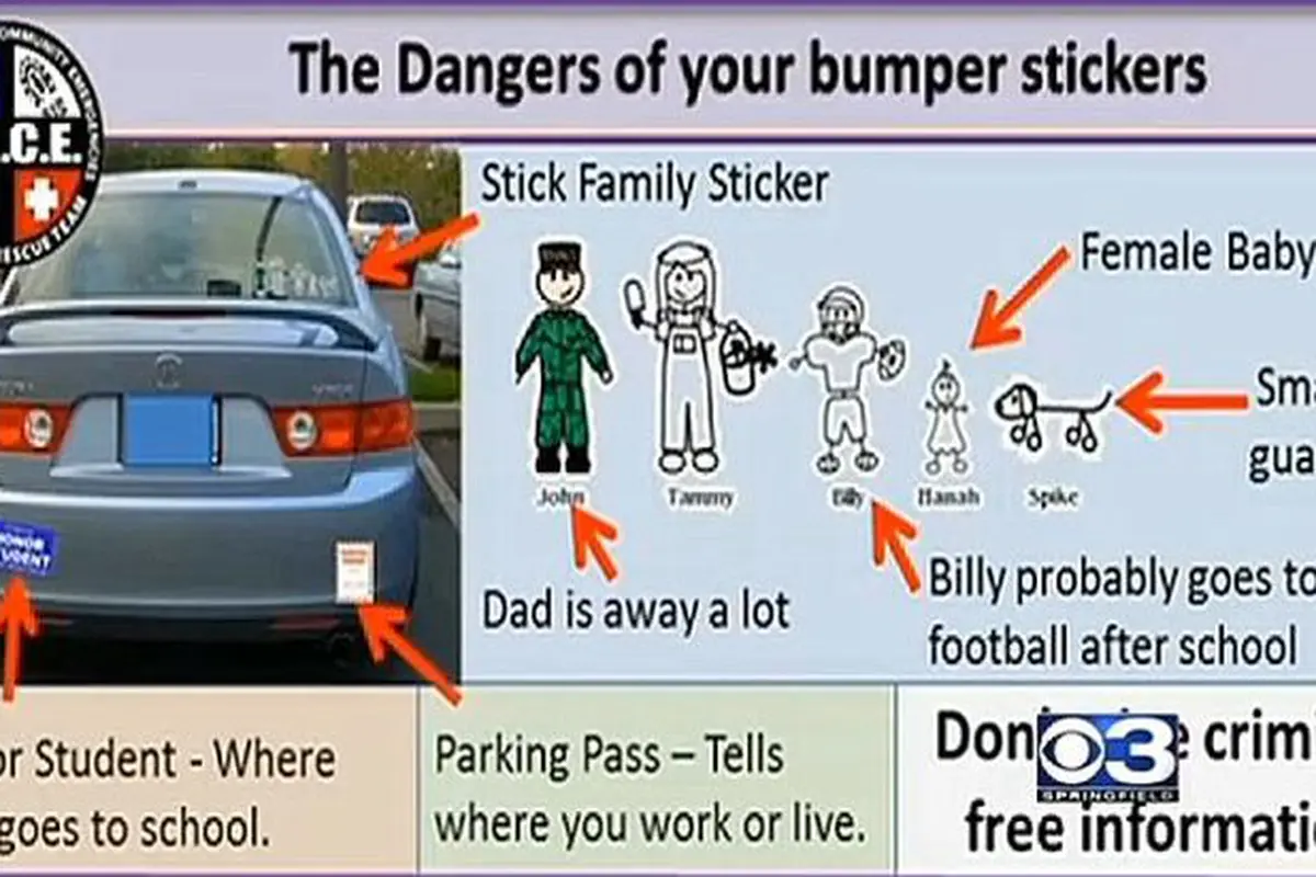 Bahaya Tempel Stiker `Ayah, Ibu, Anak` di Mobil