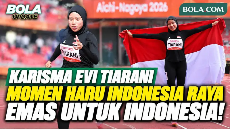 Momen Haru Pengalungan Medali Emas Karisma Evi Tiarani, Indonesia Raya Berkumandang di Asian Para Games 2026
