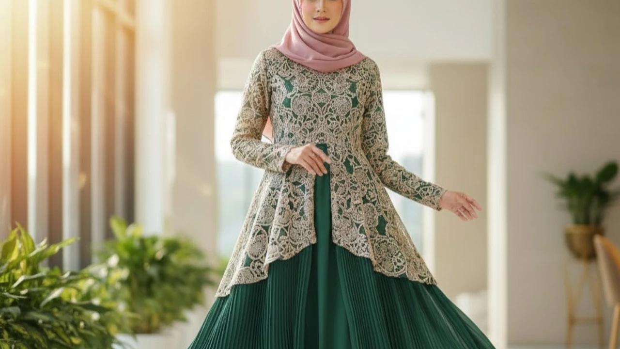 7 Model Gamis Crinkle Kombinasi Brokat Terbaru, Siap Bikin Tampilanmu Memukau