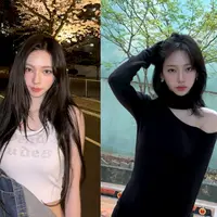 Denim overall jadi terlihat lebih stylish jika dipadukan dengan cropped tank top. [@katarinabluu]