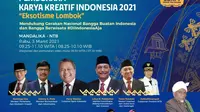 Pameran Karya Kreatif Indonesia (KKI) 2021 Seri 1 dengan "Eksotisme Lombok" akan digelar pada 3 - 31 Maret 2021.