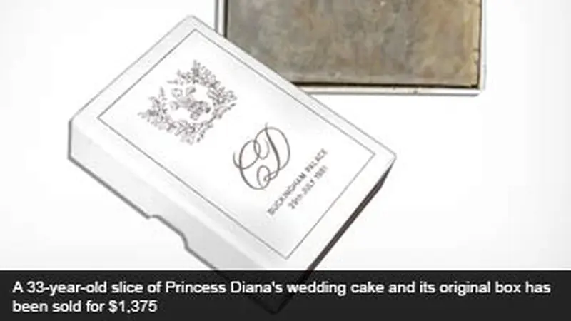 Kue Pernikahan Putri Diana-Pangeran Charles Terjual Rp 16 Juta