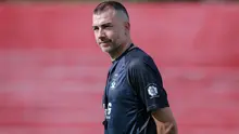 Persik Kediri perpanjang kontrak sang pelatih, Marcos Reina, Senin (6/7/2026). (Bola.com/Gatot Sumitro)