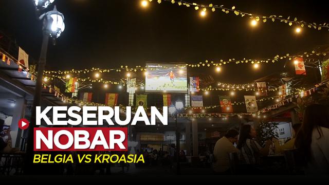 Cover Berita,&nbsp;Momen Keseruan Nobar Laga Piala Dunia 2022, Belgia Vs Kroasia