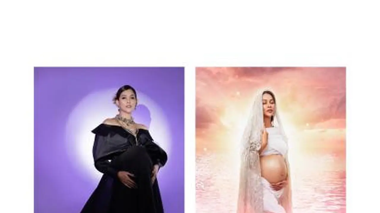 Penampilan Kontras Bunga Jelita Saat Maternity Shoot dalam Balutan Busana Hitam dan Putih, Mana yang Jadi Favoritmu?