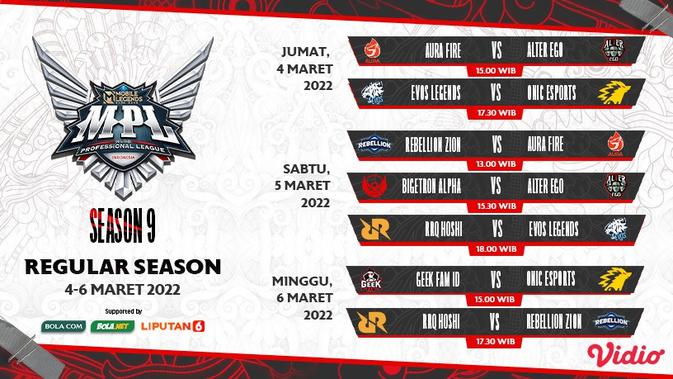 Mulai 4-6 Maret, Live Streaming MPL ID Season 9 Week 3 di Vidio