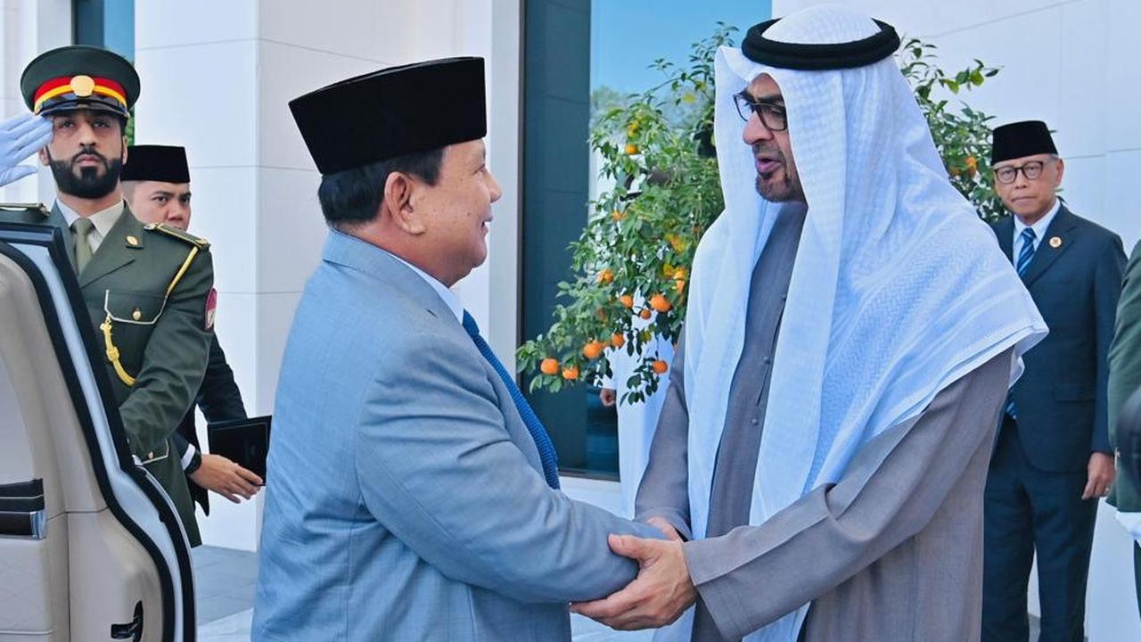 Prabowo dan Presiden Emirat Arab Mohamed bin Zayed Al Nahyan (MBZ)