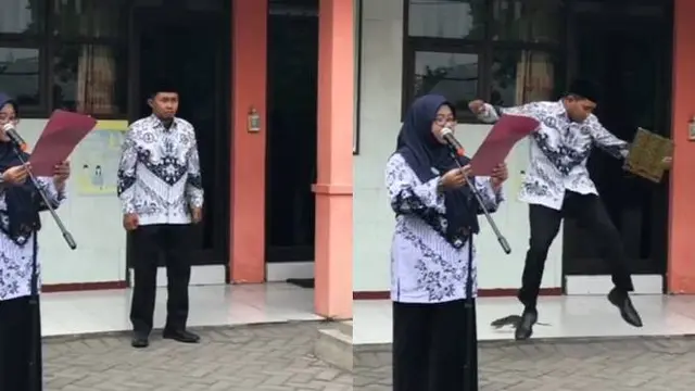 Enggak Pakai Permisi, Momen Viral Tikus Lewat waktu Upacara Ini Bikin Kaget